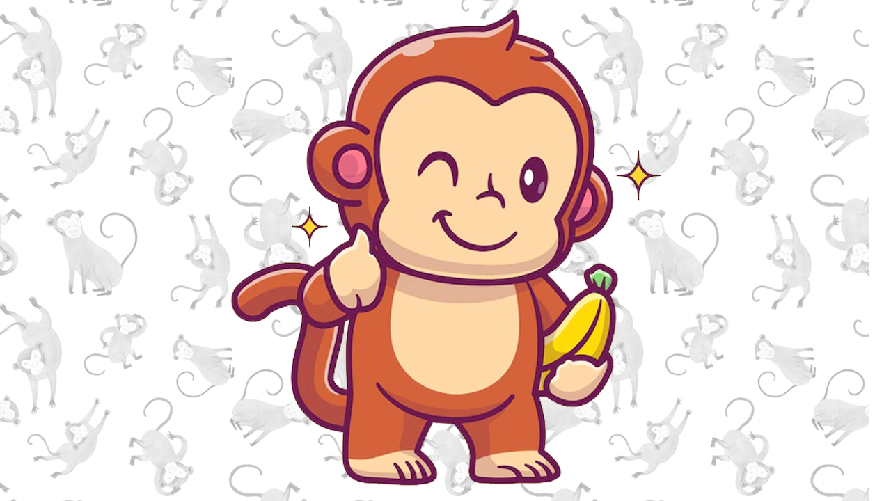 Desenho de macacos grátis para imprimir e colorir - Macacos - Just