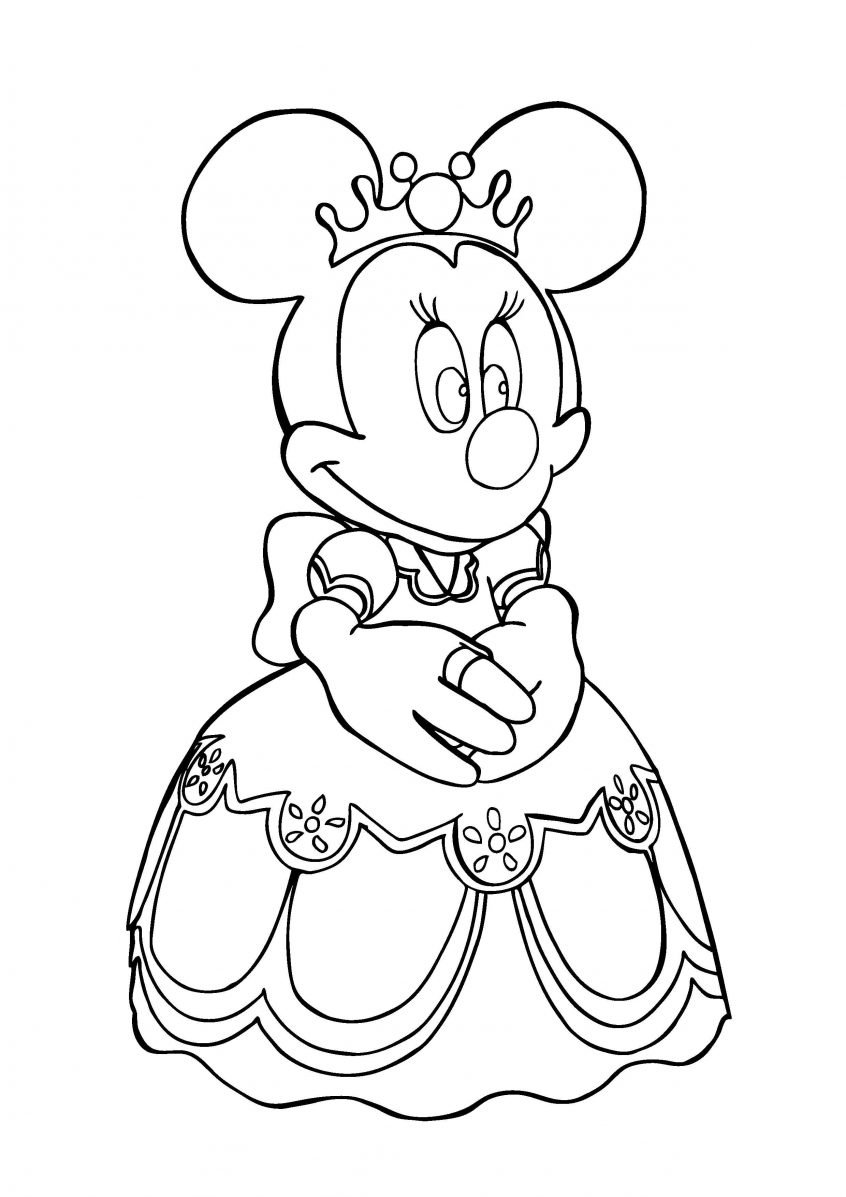 Minnie para Colorir e Imprimir Muito Fácil Colorir e Pintar