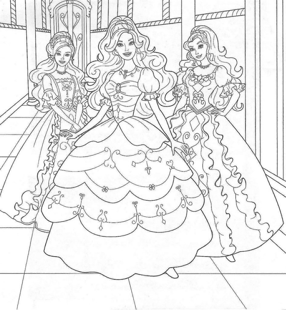 princesas para colorir e pintar