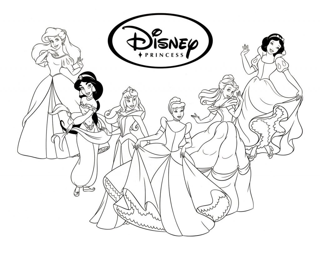 princesas para colorir e pintar