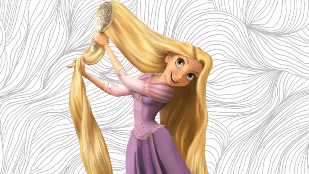 rapunzel para colorir