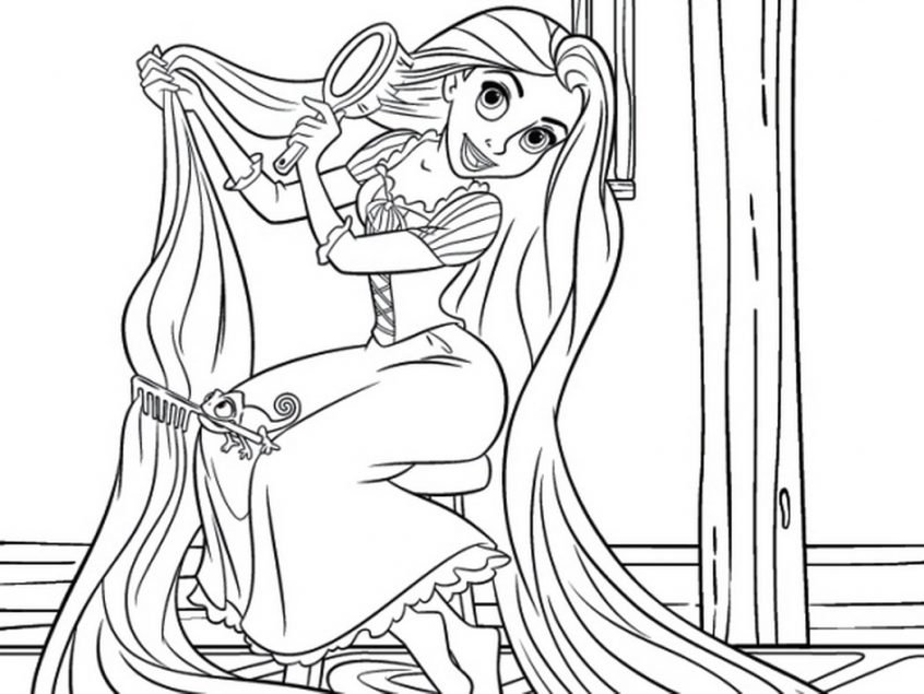 Rapunzel Para Colorir E Imprimir Muito Fácil Colorir E Pintar 2818