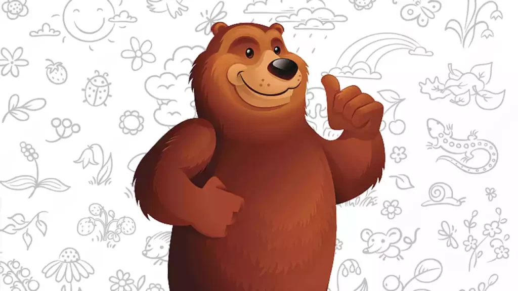 urso para colorir