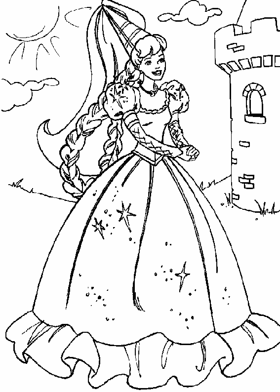 desenhos para colorir online da barbie