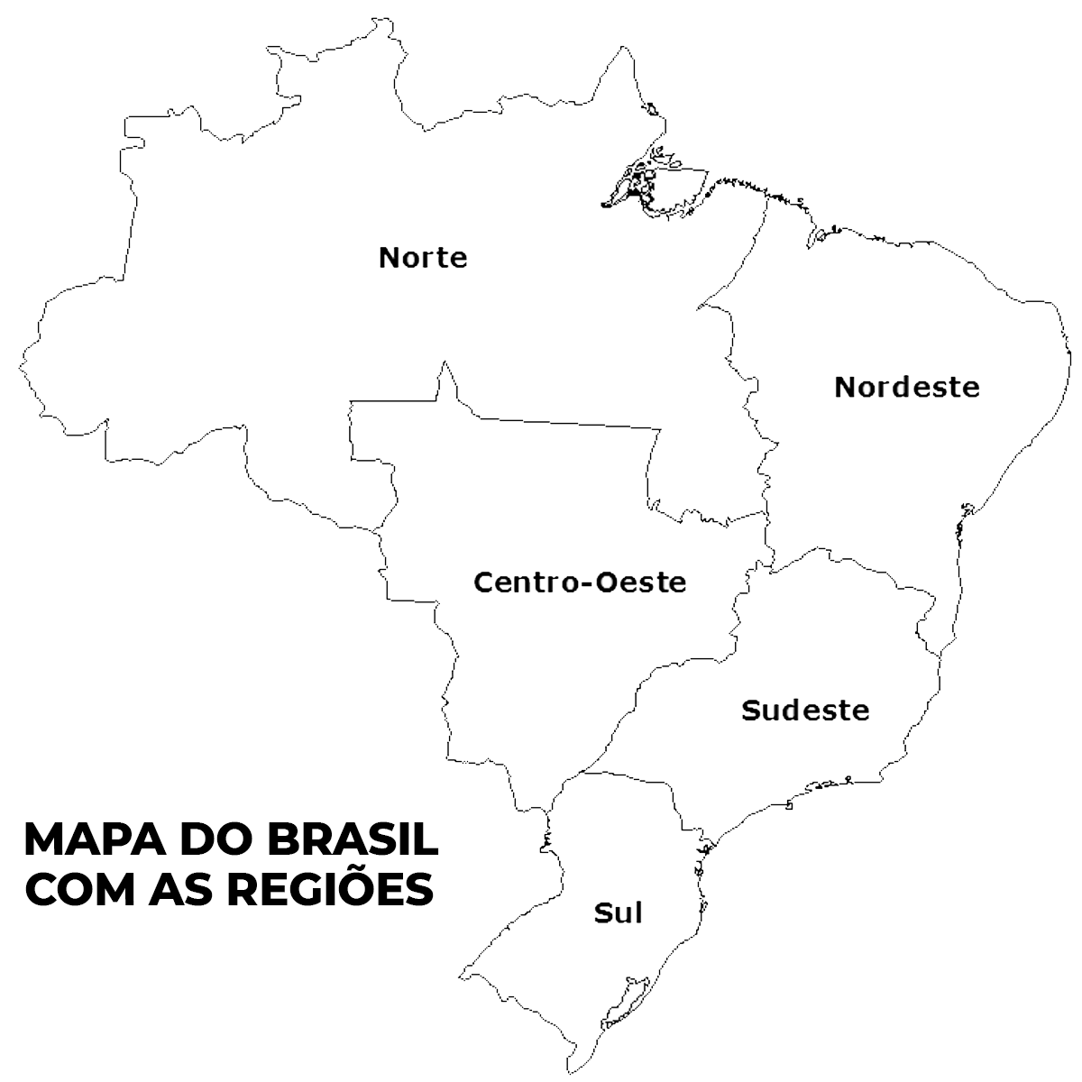 Mapa Do Brasil Para Colorir E Imprimir Em Pdf Muito Fácil 4247