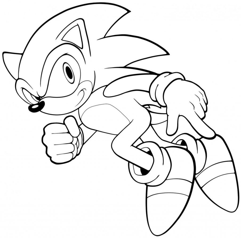 Sonic para Colorir e Imprimir - Muito Fácil - Colorir e Pintar