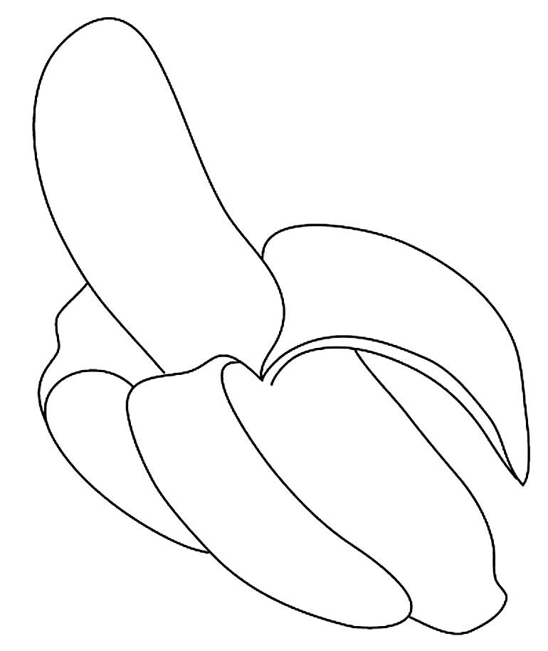 banana para colorir 10