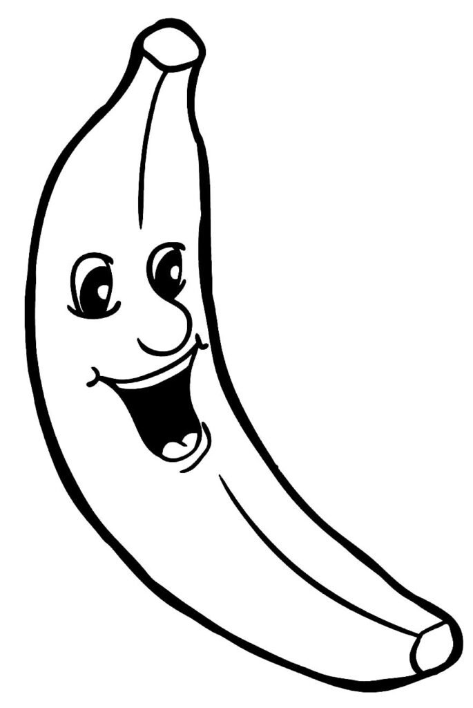 banana para colorir 17