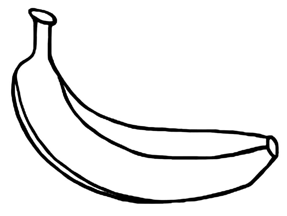 Desenho de Banana das Canárias para Colorir - Colorir.com