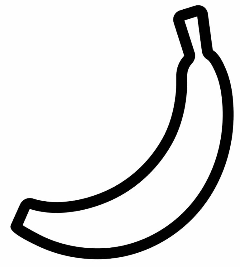 banana para colorir 21