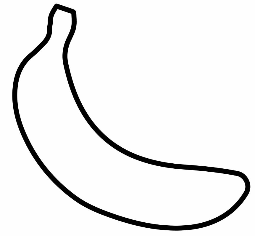 banana para colorir 22