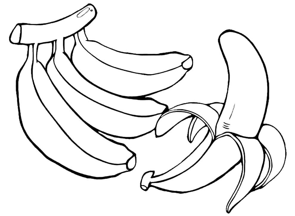 banana para colorir 3