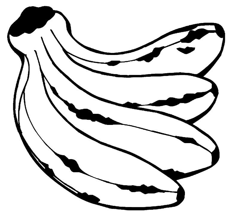 banana para colorir 9