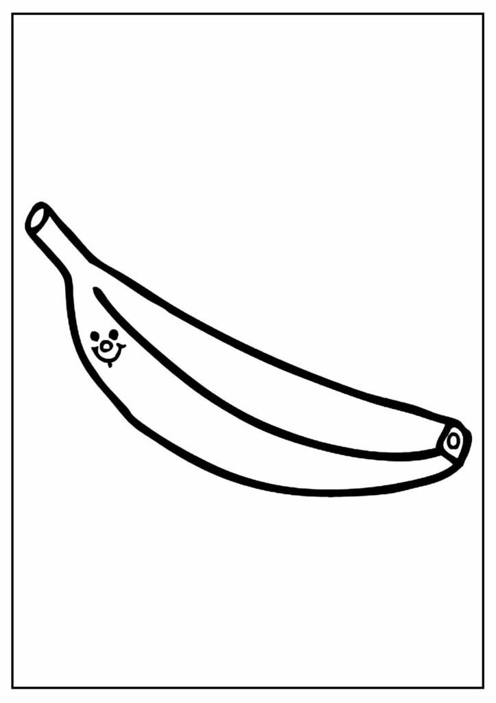 desenho de banana para pintar 6