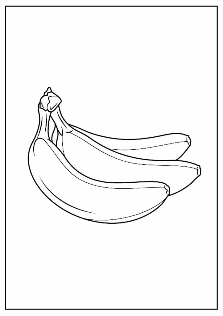 desenho de banana para pintar 8