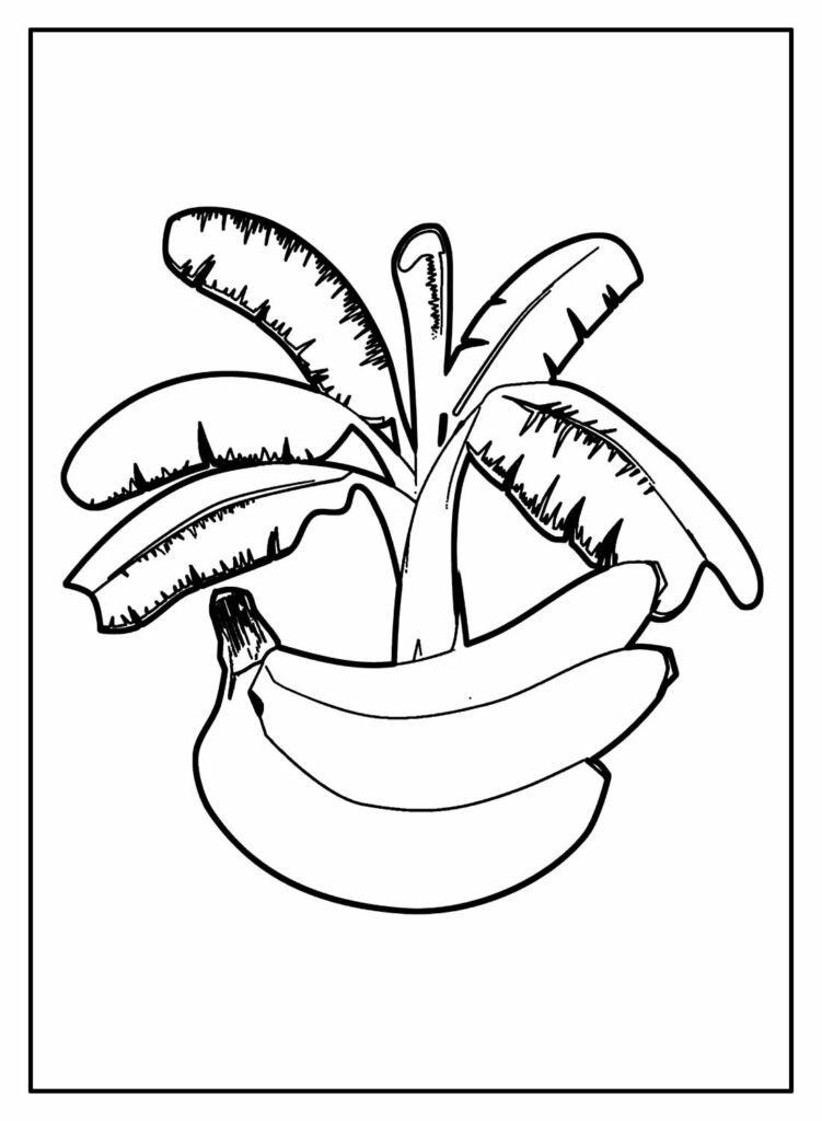 desenhos de banana para colorir 17