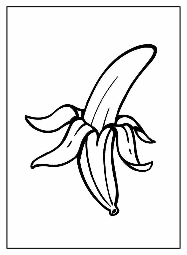 desenhos de banana para colorir 18