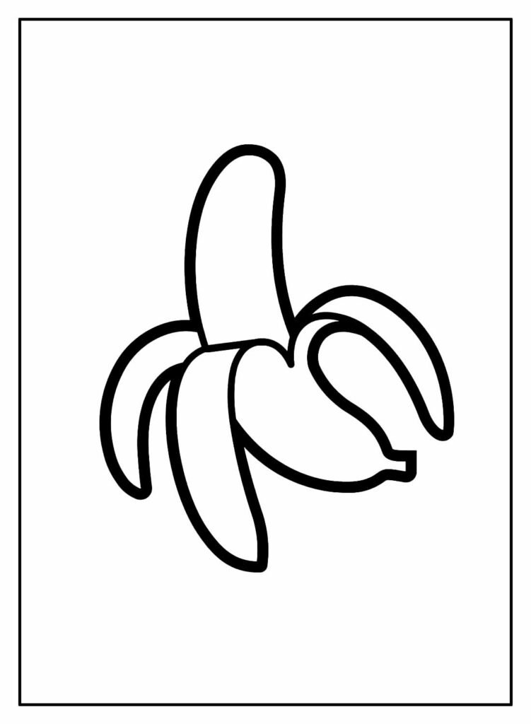 desenhos de banana para colorir 19