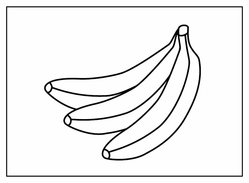 desenhos de banana para colorir 2