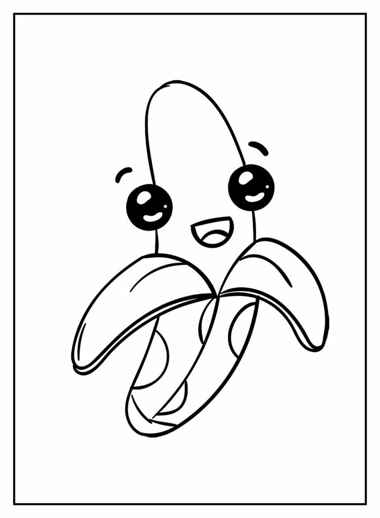 desenhos de banana para colorir 23