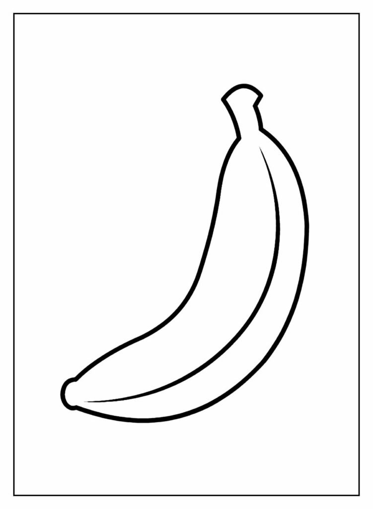 desenhos de banana para colorir 3