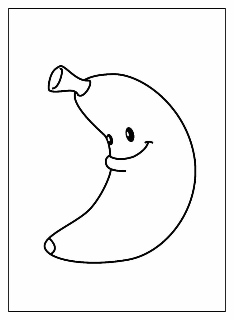 desenhos de banana para colorir 4