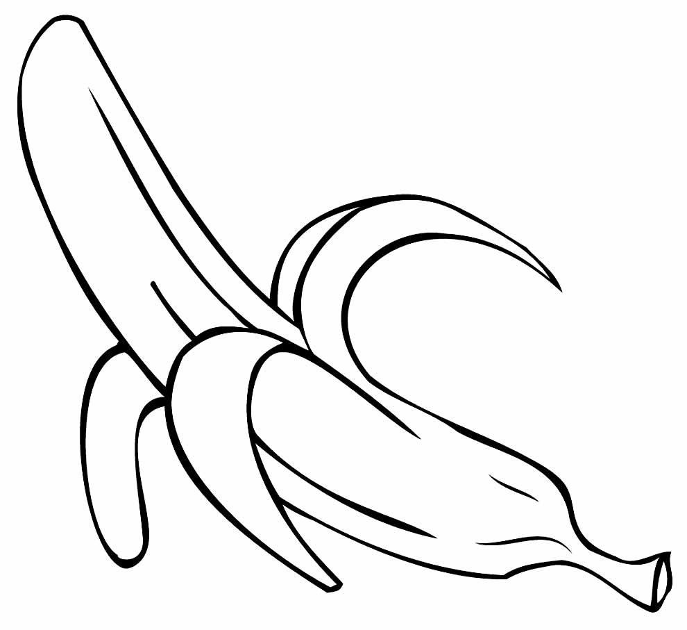 desenhos de banana para colorir 6