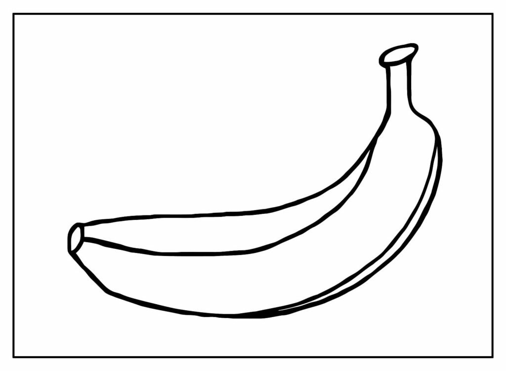 desenhos de banana para colorir 7