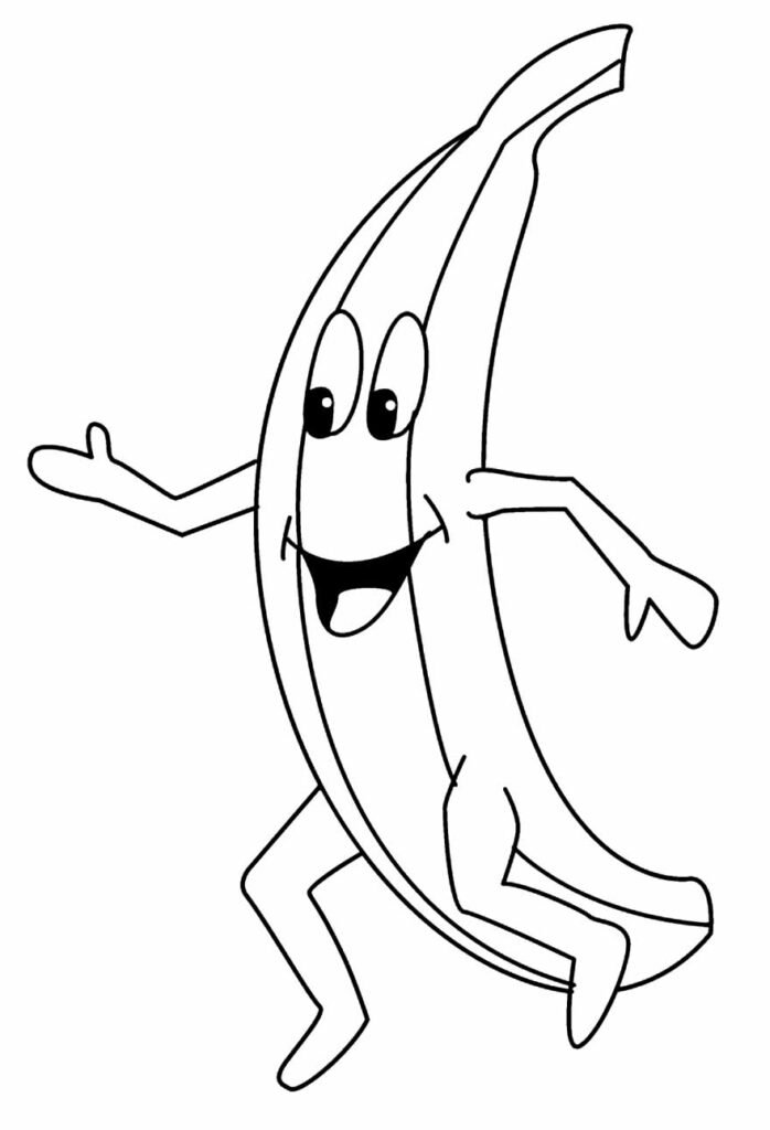 desenhos de banana para colorir 9