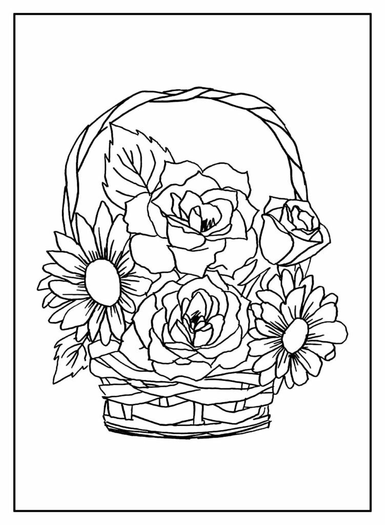 Rosa Para Colorir - Dezenas de Desenhos Para Pintar