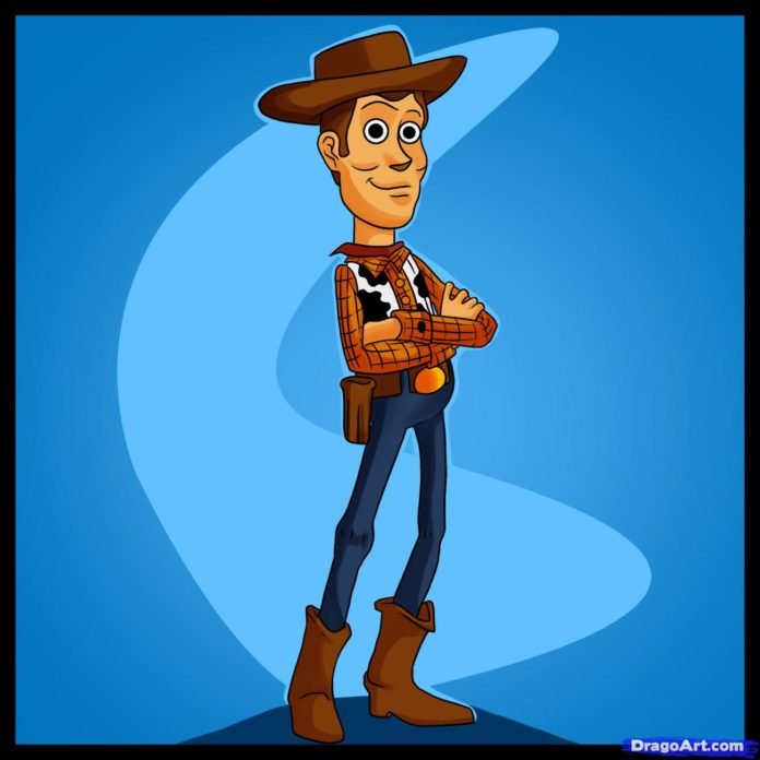 como desenhar o Woody