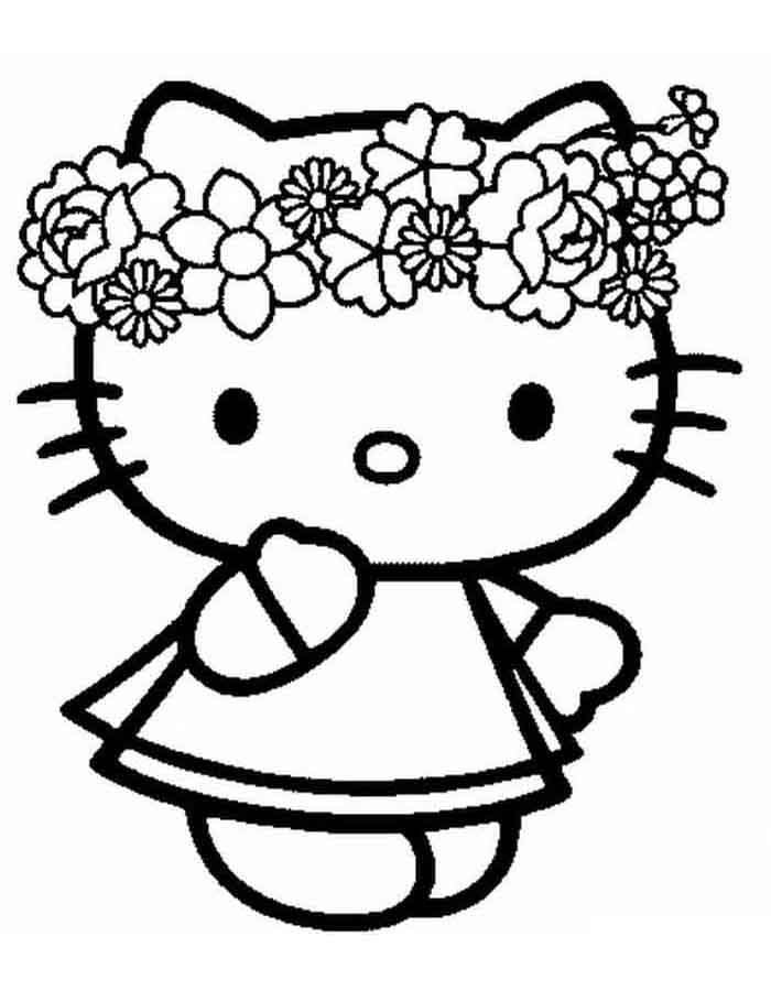 Desenhos da Hello Kitty para Imprimir e Colorir