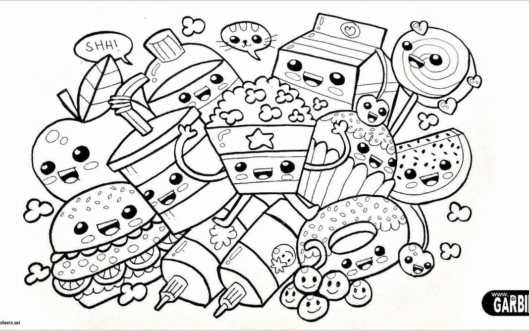 400 Desenhos Kawaii para colorir e imprimir (Muito Fácil) - Aprender a
