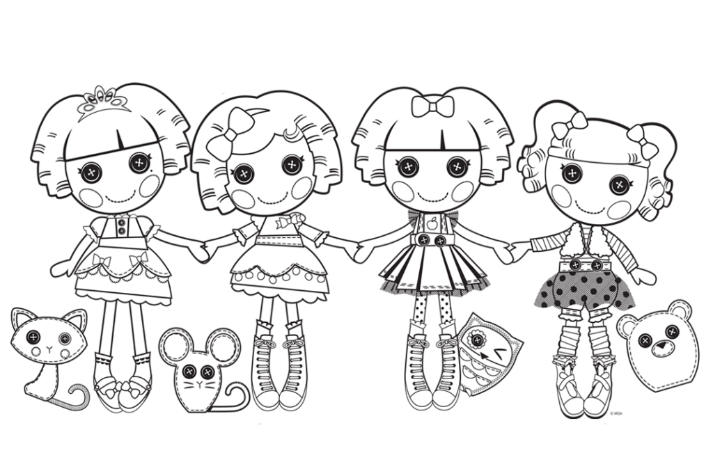 Lalaloopsy para colorir amigas