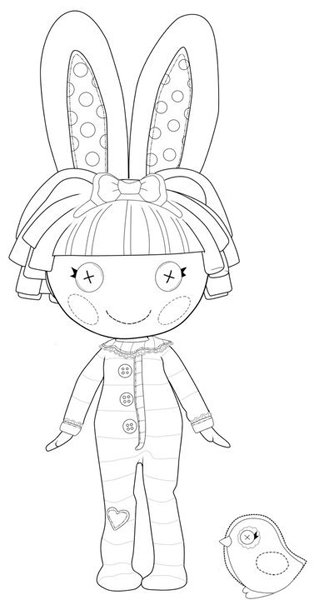 Lalaloopsy para colorir coelho