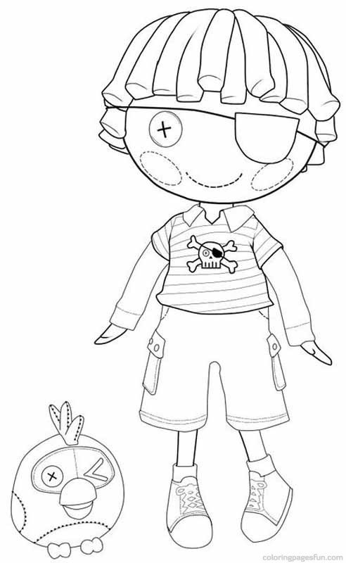 Lalaloopsy para colorir pirata