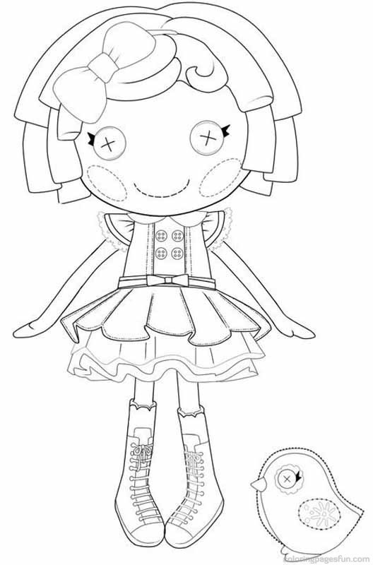 Lalaloopsy para colorir rosa