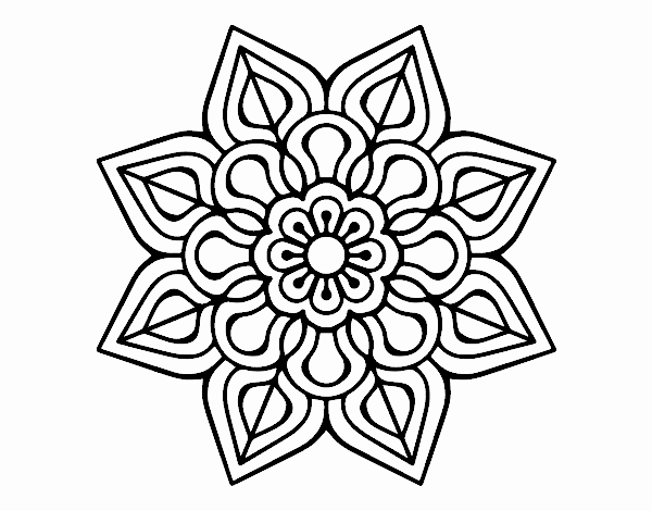 Mandala de flor simples