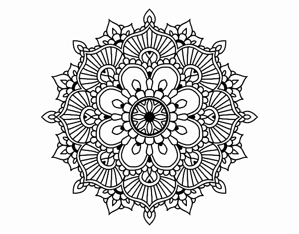 Mandala flash floral