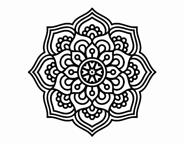 Mandala flor de la concentração