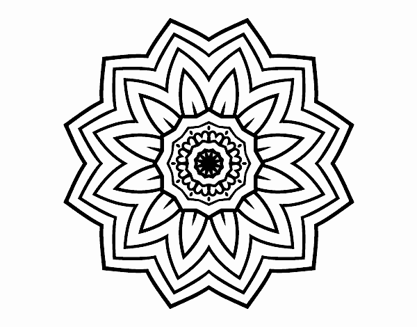 Mandala flores de girassol