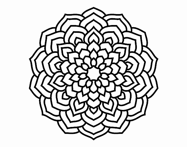 Mandala pétalas de flores