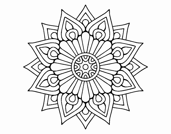 mandala de flash floral