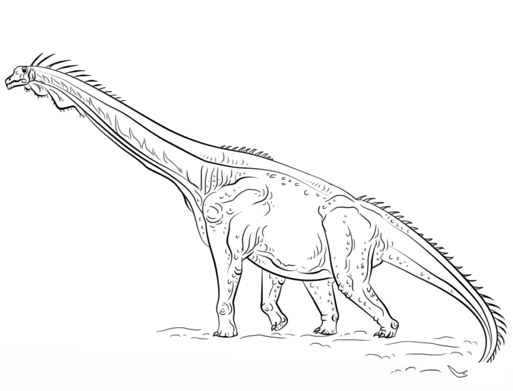 brachiosaurus coloring page