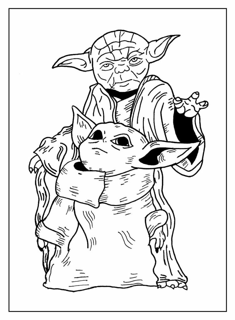 desenho baby yoda pintar 4