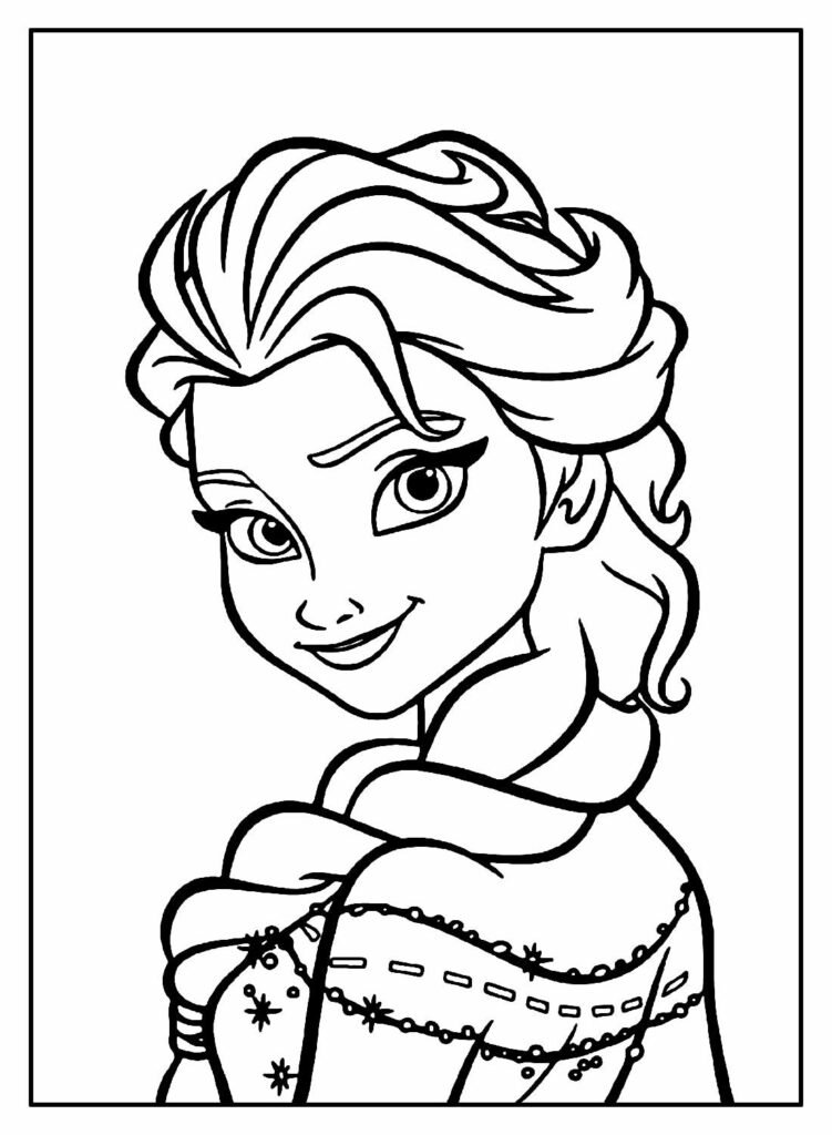 desenho da frozen para colorir 19