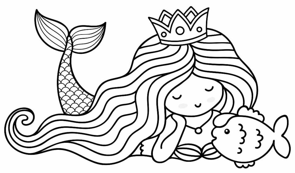 desenho de sereia para colorir 22