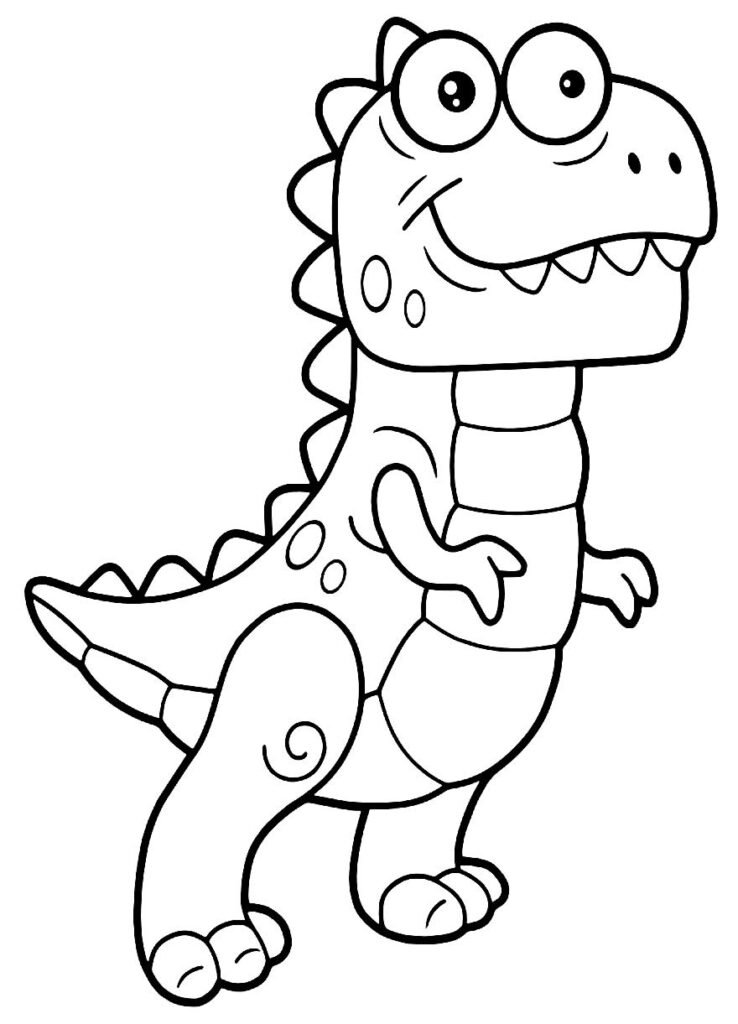 desenho de t rex para pintar e colorir 152