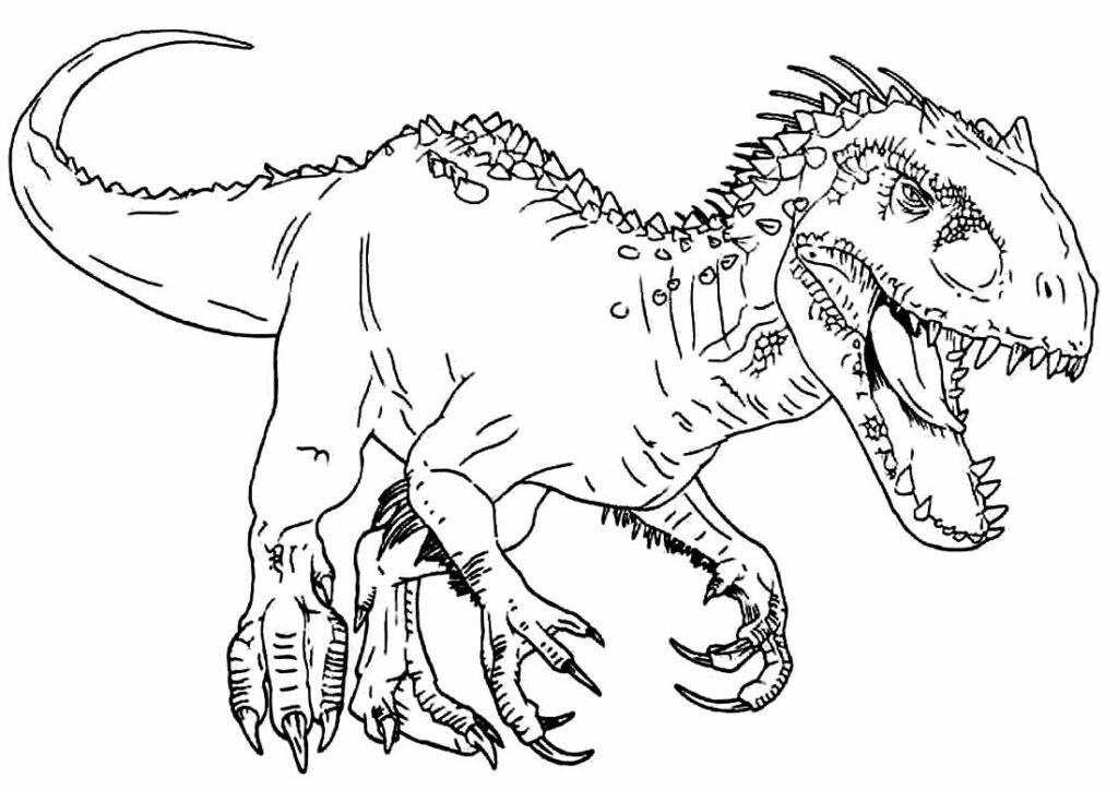 50+ Desenhos para colorir de dinossauro T-Rex - Dicas Práticas