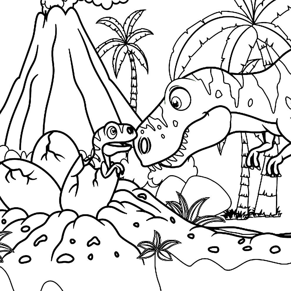 desenho de t rex para pintar e colorir 62